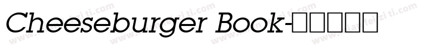 Cheeseburger Book字体转换